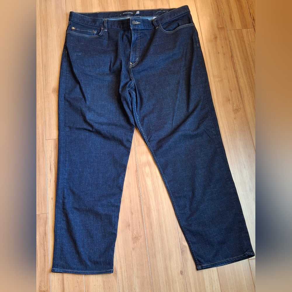 Banana Republic Size 44x32 Mens RMD Stretch Jeans Tapered Med Wash Blue